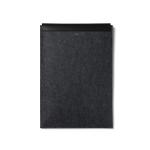 VINGA Albon GRS recycled felt 17" laptop sleeve Black
