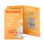 RICHARTZ® EINKAUFSWAGENLÖSER karl police Silver