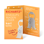 RICHARTZ® EINKAUFSWAGENLÖSER karl bottle Silver