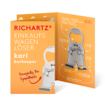 RICHARTZ® EINKAUFSWAGENLÖSER karl barkeeper Silber