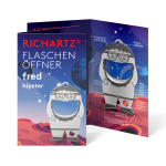 RICHARTZ® FLASCHENÖFFNER fred hipster Silver