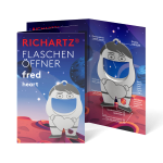 RICHARTZ® FLASCHENÖFFNER fred heart Silver