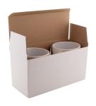 CreaBox Mug Double Individuelle Doppel-Tassenbox Weiß