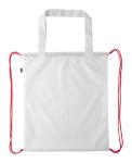 CreaDraw Shop RPET custom drawstring bag Red/white