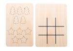 TixTax Christmas tic-tac-toe, star & Christmas tree Nature