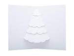 Dimensions 3D Christmas card, Christmas tree White