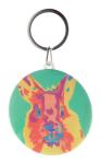 KeyBadge RPET Maxi Button-Schlüsselanhänger Weiß