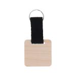 Woody Strap custom keyring, square Nature blue