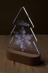 Woodify Xmas Christmas tree LED light trophy Nature