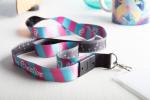 Subyard E custom sublimation lanyard White