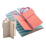 Creax Plus Christmas card, gift box Nature blue