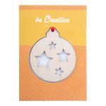 TreeCard Christmas card, ball Nature blue