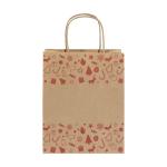 Julegave M Weihnachtsgeschenktasche, mittel Natur