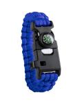 Peary Survivor-Armband Blau/schwarz