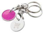 Euromarket Schlüsselanhänger mit Einkaufswagen-Chip Rosa