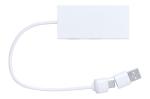 Brante transparent USB hub White