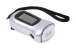 Zibber Taschenlampe mit doppelter Stromversorgung Silber