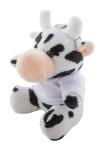 CowFob plush cow keyring White/black
