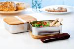 Ferroca Edelstahl-Lunchbox Silber