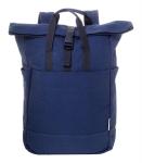 Rebyss Roll Recycelten Canvas Rucksack Dunkelblau