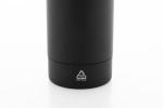 Rubbar Flasche aus recyceltem Edelstahl Schwarz