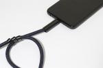 CuffCharge 60W Handgelenkband mit Lade- und Datenkabel aus RPET Dunkelblau