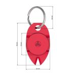 Key fob "Tick map" American red
