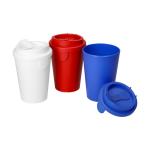 Drinking cup "Turin" with lid American red