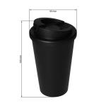 Kaffeebecher "Premium Deluxe" Schwarz