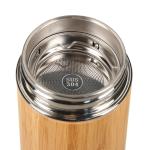 Vakuum Flasche "Bambus", small Braun