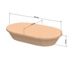 Snackschale "ToGo", mit Deckel Braun