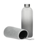 Glasflasche mit Hülle "Iced" 1,0 l Transparent