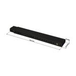 Ruler "Craft" 2 m, colour Black
