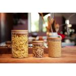 Glass storage jar "Bamboo", 375 ml Transparent