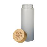 Glasflasche "Frosted" 0,55 l Grau