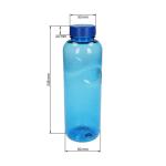 Drink bottle Carve "Refresh" clear-transparent, 1.0 l Transparent blue