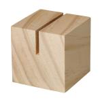 Wooden menu holder "Cube", nature Nature,green