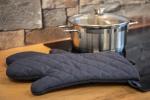 Oven glove "Heat resistant", set of 2 Blue/grey