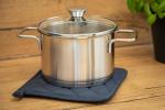 Pot holder "Heat resistant" Blue/grey