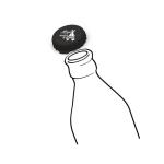 Bottle cap "Kronkorken" Yellow
