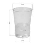 Schnapsglas "Frosted", 2 cl Transparent