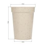 Drinking cup "Deposit" 0.3 l, ISCC certified Fawn