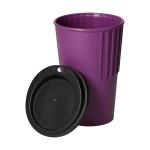 Riffel-Kaffeebecher "ToGo", 300 ml Brombeere