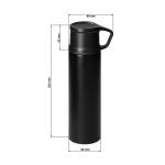Vakuumflasche "Kibo", 500 ml Schwarz