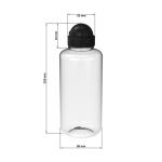 Drinking bottle "Junior, 1 l Transparent red