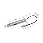 Ladekabel "Connect", 4 in 1 Silber