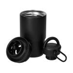 Stainless steel cup with carabiner ‘Trail’ Black
