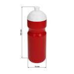 Water bottle "Fitness" 0.7 l with suction lock American red
