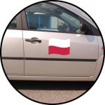Car magnet "Flag" large German color