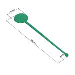 Cocktail stirrer "Round" Transparent blue